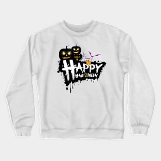 Happy Halloween Jack'o'Lanterns Crewneck Sweatshirt